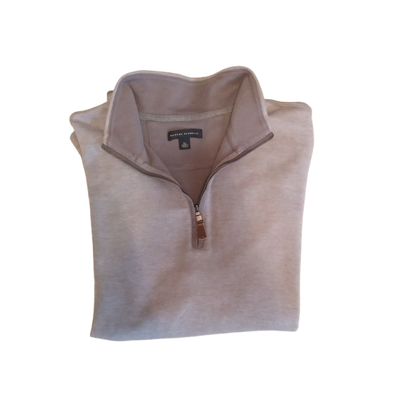 Banana Republic Men's Half Zip Sweater Cardigan Grey XL Heritage Normcore Fall - Picture 10 of 16